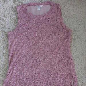 Athleta Tank Top Womens Medium Pink Sleeveless Athletic Casual Lightweight
